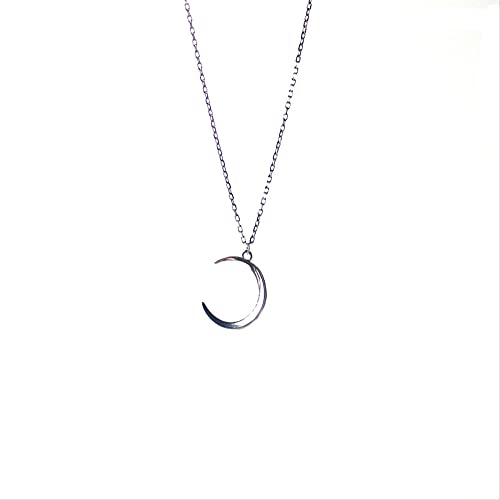 ZCCZJS 925 Mond CHOKER SCAVILE Kette Chokerkragen kurze Halskette Frauen Feines Schmuckzubehör von ZCCZJS
