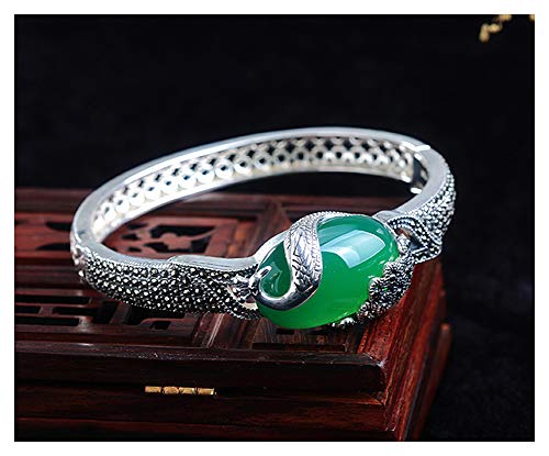 ZCCZJS 925 Silber Ruby Woman Armband, Retro Punk Männer und Frauen Paar Armband Hochzeit Engagement High-End Valentinstag Lucky Geschenk Ansouvenirschmuck. von ZCCZJS