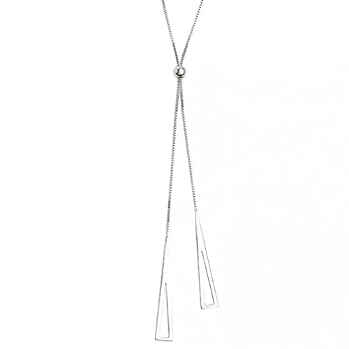 ZCCZJS 925 Wassertropfen Halskette für Frauen verstellbare Schlüsselbeutelkette Halskette Zierige Geschenke Party Schmuck Schmuck von ZCCZJS