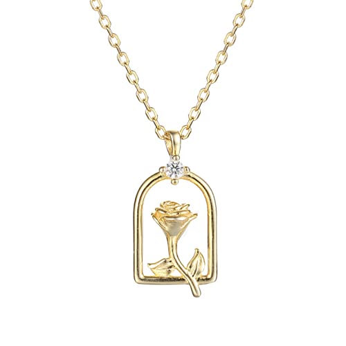 ZCCZJS Anhänger Halskette, 925 Mode einfache hohle cnecklace women juwelry Accessoires Freundin Geschenk/ von ZCCZJS