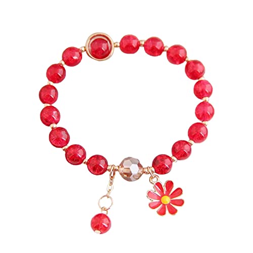 ZCCZJS Armbänder bunte Blume Amethyst Kinder Armband Kristallperlen pelziger Reifen ZCCZJS Armbänder bunte Blume Amethyst Kinder Armband Kristallperlen pelziger Reifen von ZCCZJS
