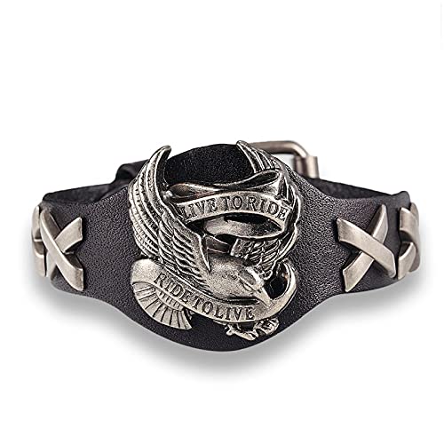 ZCCZJS Armband Männer Armbänder Frauen Armbänder Maleretro Armband Echtes Lederarmband Männer Frau Armbänder Armreifen von ZCCZJS