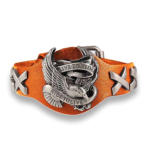 ZCCZJS Armband Männer Armbänder Frauen Armbänder Maleretro Armband Echtes Lederarmband Männer Frau Armbänder Armreifen von ZCCZJS
