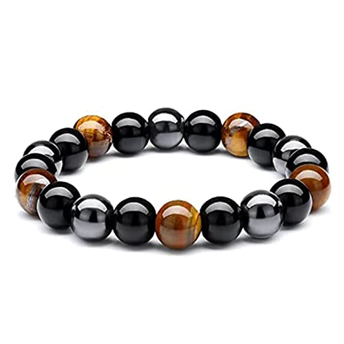 ZCCZJS Armbandperlen für Frauen, 8/10 -mm -Steinarmband Damen -Stretcharmbänder 19 cm von ZCCZJS