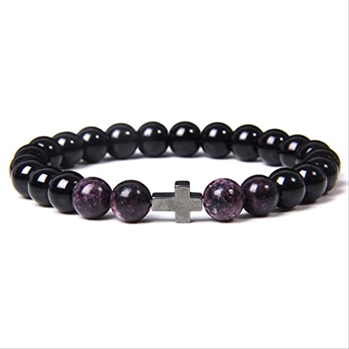 ZCCZJS Buddhismus Gebetsknner BRAKETS MEN NATURE HEILIGE STRINGING POLIHSED AMETHYSTEN Frauen Juwelier Schwarz Onyx Armreif 23 cm Rotbraun ZCCZJS Buddhismus Gebetsknner BRAKETS MEN NATURE HEILIGE STRINGING POLIHSED AMETHYSTEN Frauen Juwelier Schwarz Onyx Armreif 23 cm Rotbraun von ZCCZJS