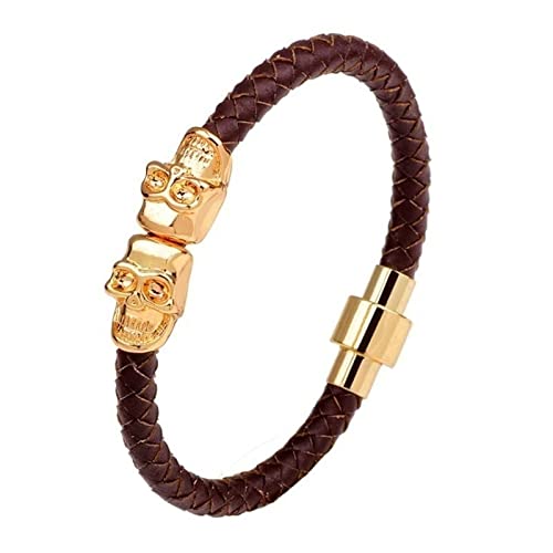 ZCCZJS Bysonglezai Armband Herren Armbänder Frauen Modes schwarzes Lederarmband für Männer Gothic Style Skull Armband Party ZCCZJS Bysonglezai Armband Herren Armbänder Frauen Modes schwarzes Lederarmband für Männer Gothic Style Skull Armband Party von ZCCZJS