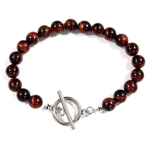 ZCCZJS Bysonglezai Armband Herren Armbänder Frauen Neues Armband Männer Mode Verschlüsse 8mm Perlenarmband für Männer von ZCCZJS