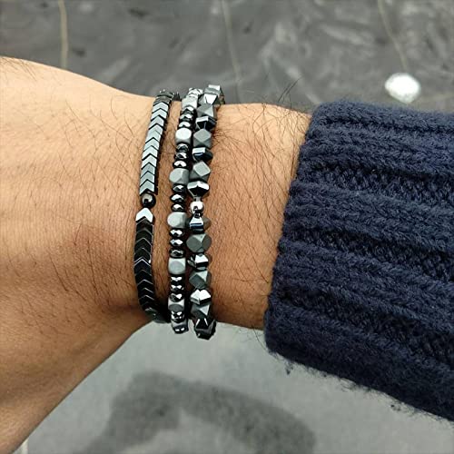 ZCCZJS Bysonglezai Armband Herrenarmbänder Frauen Klassische Kronherren Armband Set handgefertigtes kubisches Zirkonia Steinperlenarmband für Männer von ZCCZJS