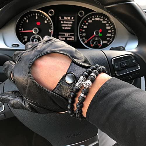 ZCCZJS Bysonglezai Armband Herrenarmbänder Frauen Klassische Kronherren Armband Set handgefertigtes kubisches Zirkonia Steinperlenarmband für Männer von ZCCZJS