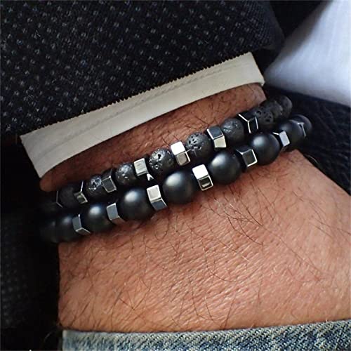 ZCCZJS Bysonglezai Armband Herrenarmbänder Frauen Klassische Kronherren Armband Set handgefertigtes kubisches Zirkonia Steinperlenarmband für Männer ZCCZJS Bysonglezai Armband Herrenarmbänder Frauen Klassische Kronherren Armband Set handgefertigtes kubisches Zirkonia Steinperlenarmband für Männer von ZCCZJS