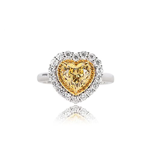 ZCCZJS Carbon Diamond Moissanite Ehering für Frauen 925 Silber Damen Schmuck von ZCCZJS