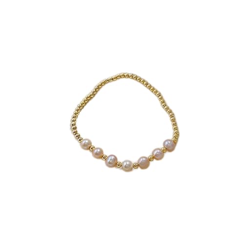 ZCCZJS Charm Bracelet Classic NEU Pink Perlen Perlen Armband für Frauen exquisites Manschettenarmband weibliche Modeschmuck Geschenke von ZCCZJS