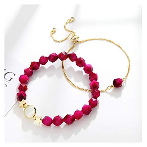 ZCCZJS Damen Tiger Eye Stone Armband Doppelkette kann verlängert werden, Persönlichkeit Schmuck Mädchen Herz rotes Armband Girlfriends Accessoires Geburtstagsgeschenk/Rot, grün. ZCCZJS Damen Tiger Eye Stone Armband Doppelkette kann verlängert werden, Persönlichkeit Schmuck Mädchen Herz rotes Armband Girlfriends Accessoires Geburtstagsgeschenk/Rot, grün. von ZCCZJS