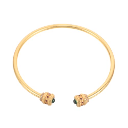 ZCCZJS Frauen Zirkon offenes Armband Elegantes Vintage Style Handgelenk Armreifende Dekoration für Hochzeitszubehör Bankett und Partykleidung von ZCCZJS