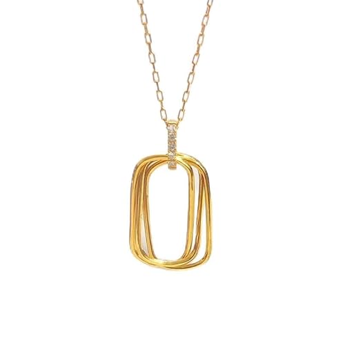 ZCCZJS Geometrische Form Frauen für Halskette kreisförmiger Kreis Anhänger Colarbone -Kette Frauenkette in China hergestellt von ZCCZJS
