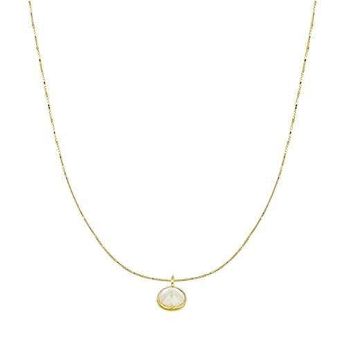 ZCCZJS Halskette für Frauen echte runde Diamanten Schmuck Anhängerkette in China hergestellt von ZCCZJS