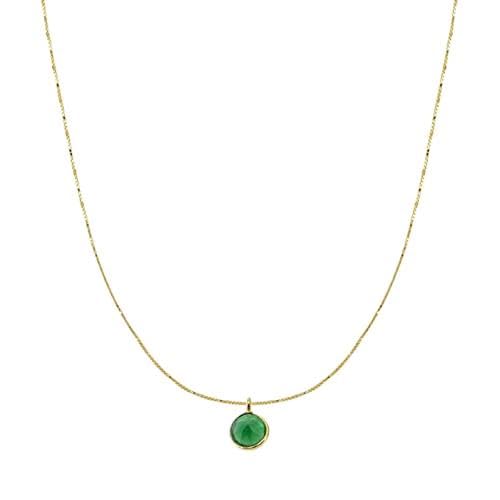 ZCCZJS Halskette für Frauen echte runde Diamanten Schmuck Anhängerkette in China hergestellt von ZCCZJS