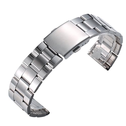 ZCCZJS Handgelenksstraps Uhrenbandgurt Allzweck Bilateral Knopf Edelstahl Armband Bandgurt Uhr 18-22 mm ZCCZJS Handgelenksstraps Uhrenbandgurt Allzweck Bilateral Knopf Edelstahl Armband Bandgurt Uhr 18-22 mm von ZCCZJS