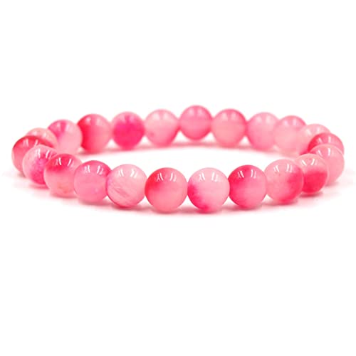 ZCCZJS Herrenarmbandperlen, 10 -mm -Steinarmband -Stretchperlenarmbänder für Frauen 19 cm von ZCCZJS
