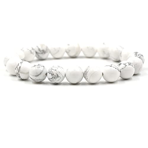 ZCCZJS Herrenarmbandperlen, 10 -mm -Steinarmband -Stretchperlenarmbänder für Frauen 19 cm von ZCCZJS