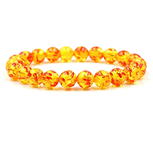 ZCCZJS Herrenarmbandperlen, 10 -mm -Steinarmband -Stretchperlenarmbänder für Frauen 19 cm von ZCCZJS