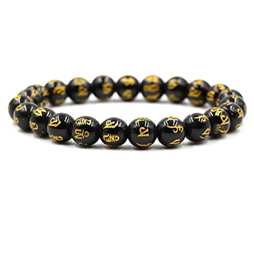 ZCCZJS Herrenarmbandperlen, 10 -mm -Steinarmband -Stretchperlenarmbänder für Frauen 19 cm von ZCCZJS