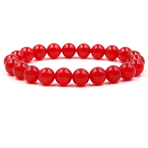 ZCCZJS Herrenarmbandperlen, 10 -mm -Steinarmband -Stretchperlenarmbänder für Frauen 19 cm von ZCCZJS