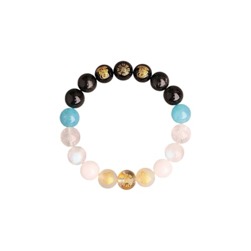 ZCCZJS Kristallperlen Feng Shui Armbänder, fünf Elemente Gott der Vermögensarmbänder anziehen glückliche Reichen für Männer Frauen, natürliche Steine Dehnen Armband für Meditationsangst Stressabbau ZCCZJS Kristallperlen Feng Shui Armbänder, fünf Elemente Gott der Vermögensarmbänder anziehen glückliche Reichen für Männer Frauen, natürliche Steine Dehnen Armband für Meditationsangst Stressabbau von ZCCZJS