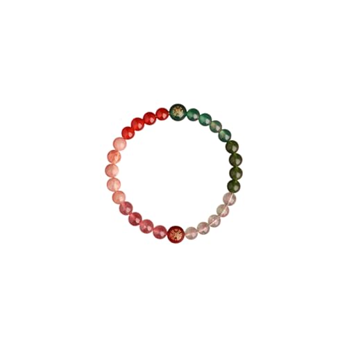 ZCCZJS Kristallperlen Feng Shui Armbänder für Männer Männer, fünf Elemente Natursteine ​​Glücksarmbänder zur Meditation, Schutz Stretch Armband Anziehen Reichtum und viel Glück Schmuck Geschenke von ZCCZJS