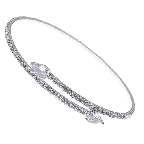 ZCCZJS Mädchen Accessoires 1PC Einfacher Öffnungsarmband Schmuck mit Strasssteinen für Frauen langlebiger und leichtgewichtiger Handkette ZCCZJS Mädchen Accessoires 1PC Einfacher Öffnungsarmband Schmuck mit Strasssteinen für Frauen langlebiger und leichtgewichtiger Handkette von ZCCZJS