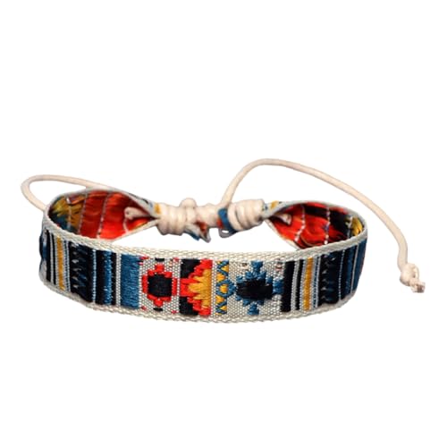 ZCCZJS Mädchen Accessoires 1PC Vintage gewebtes Handgelenk Armband für Frauen ethnisch gestickter Freizeit -Accessoire Leichte Halskette ZCCZJS Mädchen Accessoires 1PC Vintage gewebtes Handgelenk Armband für Frauen ethnisch gestickter Freizeit -Accessoire Leichte Halskette von ZCCZJS