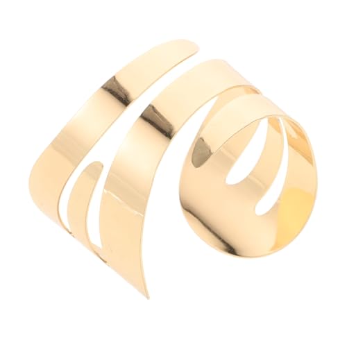 ZCCZJS Mädchen Juwelier Punk Ästhetik Metall Weitmanschette Armreifen Armband für Frauen einzigartige geometrische Designschmuckzubehör von ZCCZJS
