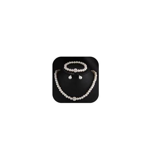 ZCCZJS Mädchenschmuckschmucksets für Frauen für Frauen Strassbutterfly und Ohrring -Set -Layered Perlen Halskette Perlenkristallarmband Accessoires ZCCZJS Mädchenschmuckschmucksets für Frauen für Frauen Strassbutterfly und Ohrring -Set -Layered Perlen Halskette Perlenkristallarmband Accessoires von ZCCZJS
