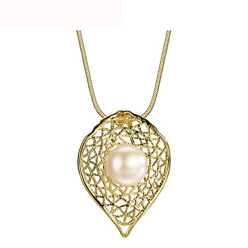 ZCCZJS Mode rosa Süßwasser Perlen hellgelbgold Farbe Lange Halsketten für Frauen Geschenke Schmuck Schmuck ZCCZJS Mode rosa Süßwasser Perlen hellgelbgold Farbe Lange Halsketten für Frauen Geschenke Schmuck Schmuck von ZCCZJS