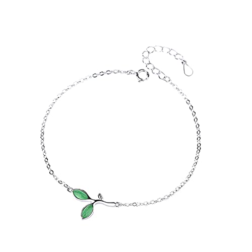 ZCCZJS Natural Peridot Armband Frauen Verknüpfung Charme Armband Silber Fein Schmuck Schmuck von ZCCZJS