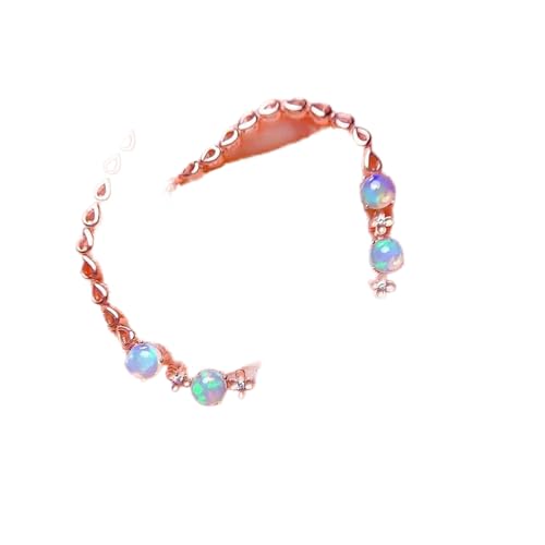 ZCCZJS Opal Das beste Geschenk für Ihr geliebtes Mädchen 925 Silberschmuck Opal Armband Natural und echtes Opalarmband von ZCCZJS