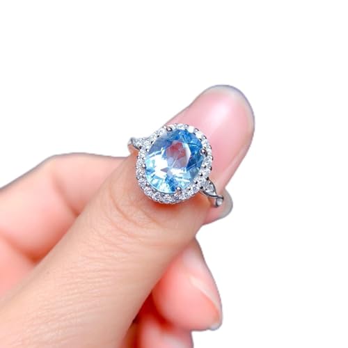 ZCCZJS Ovaler Halo -Ring für Frauen 14K Gold plattiert Ehering Frauen gefälschte Verlobungsring Kubikzirkonia Brautringe Oval Cut CZ Band Geburtssteinring für Mädchen (lila) von ZCCZJS
