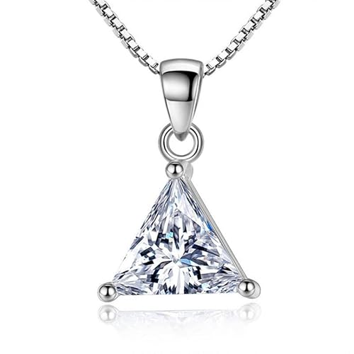 ZCCZJS Prinzessin geschnittene Moissanit Halskette Diamant Anhänger Halskette Solid S925 Silber Moissanit Hochzeit Schmuck ZCCZJS Prinzessin geschnittene Moissanit Halskette Diamant Anhänger Halskette Solid S925 Silber Moissanit Hochzeit Schmuck von ZCCZJS