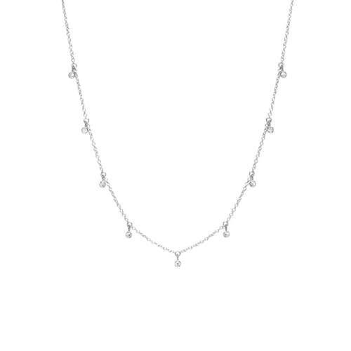 ZCCZJS Runde Diamant gestapelte Windschlangeblattkette Halskette für Frauen 18K Schmuck Halskette in China hergestellt von ZCCZJS