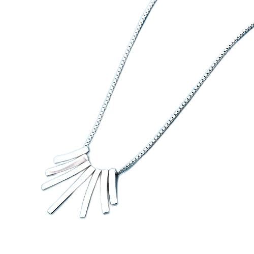 ZCCZJS S925 Anhänger großzügige Temperament Frauen Schlüsselbein Kettenketten Accessoires Schmuck für Hochzeitsfeier von ZCCZJS