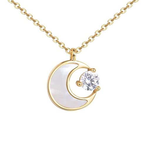 ZCCZJS S925 Halskette Frauen All-Match White Pearl Shells Anhänger Collarbone-Kette Einfacher Schmuck ZCCZJS S925 Halskette Frauen All-Match White Pearl Shells Anhänger Collarbone-Kette Einfacher Schmuck von ZCCZJS