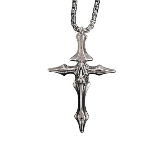 ZCCZJS Schmuck Neue 2025 Ankunft Retro Fashion Bones of Life and Death Cross Anhänger Halskette für Männer und Frauen Hip Hop -Schädel Schmuck für Sie Accessoires Trendy Creative Geschenkgeschenk ZCCZJS Schmuck Neue 2025 Ankunft Retro Fashion Bones of Life and Death Cross Anhänger Halskette für Männer und Frauen Hip Hop -Schädel Schmuck für Sie Accessoires Trendy Creative Geschenkgeschenk von ZCCZJS