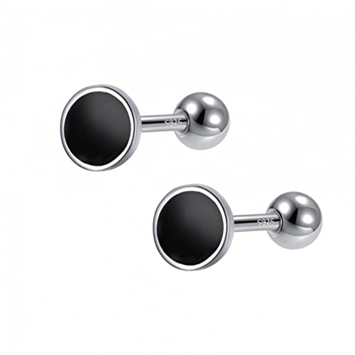 ZCCZJS Süßer schwarz glaze rund studorring für Frauen Hochzeit Valentinstag Schmuck ZCCZJS Süßer schwarz glaze rund studorring für Frauen Hochzeit Valentinstag Schmuck von ZCCZJS