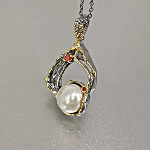 ZCCZJS Übertriebene Halskette für Frauen Perlenschmuck Hochzeit Special von ZCCZJS
