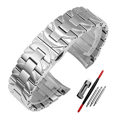 ZCCZJS Watchstrap für Panerai Luminor -Serie PAM441 PAM111 MEN MEN STAHL BEICH WATCH STAND -BAND -Zubehör 22mm 24mm von ZCCZJS