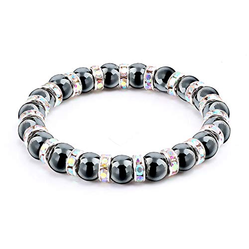 ZCCZJS natürliche Hämatitperlen Armbänder Männer No-Magnetic Women Crystal Stone Stretch Armband & Armreifen ZCCZJS natürliche Hämatitperlen Armbänder Männer No-Magnetic Women Crystal Stone Stretch Armband & Armreifen von ZCCZJS