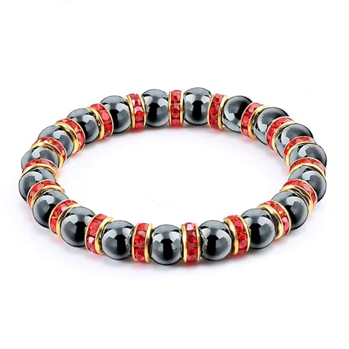 ZCCZJS natürliche Hämatitperlen Armbänder Männer No-Magnetic Women Crystal Stone Stretch Armband & Armreifen ZCCZJS natürliche Hämatitperlen Armbänder Männer No-Magnetic Women Crystal Stone Stretch Armband & Armreifen von ZCCZJS