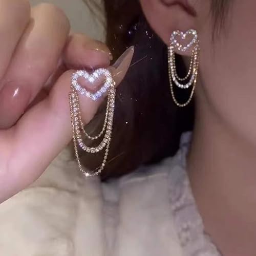 Zirkon eingelegte Form Ohrringe für Frauen Hochzeit Schmuck Geburtstag Geschenke Zirkon eingelegte Form Ohrringe für Frauen Hochzeit Schmuck Geburtstag Geschenke von ZCCZJS