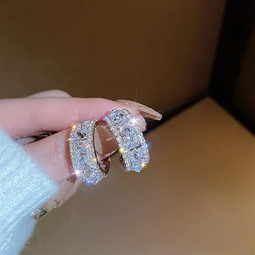 Zirkon eingelegte Form Ohrringe für Frauen Hochzeit Schmuck Geburtstag Geschenke Zirkon eingelegte Form Ohrringe für Frauen Hochzeit Schmuck Geburtstag Geschenke von ZCCZJS