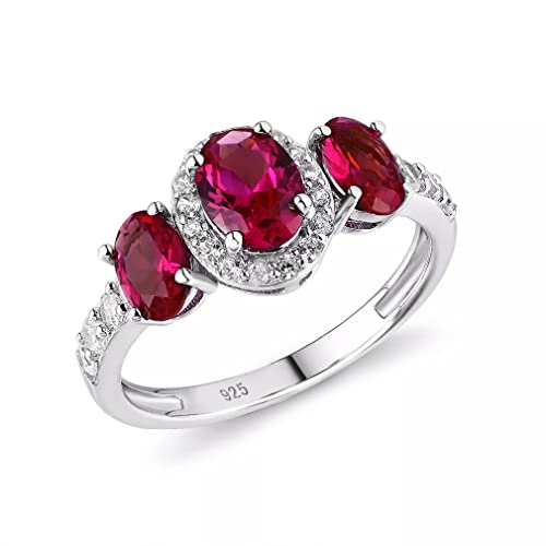 roter Edelstein natürlicher Zirkon Ehering Silber 925 Ringe Schmuck Frauen Frauen roter Edelstein natürlicher Zirkon Ehering Silber 925 Ringe Schmuck Frauen Frauen von ZCCZJS